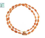  Colier din Piatra Soarelui Oval 6-14 x 4-8 mm - Accesorii de Gold Filled