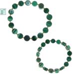  Bratara Malachit Disc 8-9 x 3-6 mm - Diametru 52 - Accesorii Gold Filled - 1 Buc