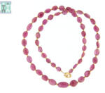  Colier din Rubin Oval 4-11 x 4-6 mm - Accesorii de Gold Filled