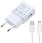 Samsung hálózati töltő USB aljzat (5V / 2000 mA, gyorstöltés támogatás + microUSB kábel) FEHÉR Evolveo Strongphone Q5, Blackberry DTEK50 , Vodafone Smart turbo 7 (VFD500), HTC Desire 825, HT (EP-TA200EWE+EP-D