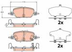 TRW set placute frana, frana disc TRW GDB2217 (GDB2217)
