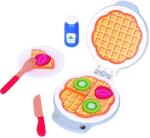 Lelin Дървен комплект Lelin - Тостер с продукти, сив (L40219) - baby