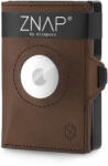 Slimpuro ZNAP Airtag Wallet, 12 kártya, érmés rekesz, 8, 9 x 1, 8 x 6, 3 cm (Sz x M x M), RFID-védelem (ZNAPAirBrown12) (ZNAPAirBrown12) - electronic-star