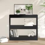 vidaXL Bibliotecă/Separator cameră, negru, 80x30x72 cm (811692) Biblioteca