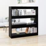 vidaXL Bibliotecă/Separator cameră, negru, 100x30x103 cm (811746) Biblioteca