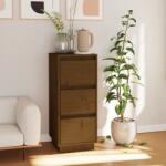 vidaXL Servantă, maro miere, 32x34x75 cm, lemn masiv de pin (813371) Comoda