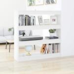 vidaXL Bibliotecă/Separator cameră, alb, 100x30x103 cm (811745) Biblioteca