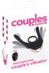 Couples Choice Multi-Function Couple's Vibrator Black Inel pentru penis