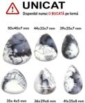  Cabochon din Opal Dendritic de Forma Picatura - 35-50 x 25-40 x 5-8 mm