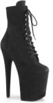 Pleaser USA Pleaser Flamingo-1020FS Blk Faux Suede/Blk Faux Suede 35