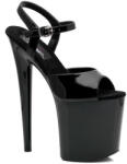 Pleaser USA Pleaser Flamingo-809 Blk Pat/Blk 37