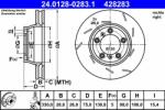 ATE Disc frana ATE 24.0128-0283.1 (24.0128-0283.1) - automobilus