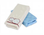 toTs Cearşaf cu elastic pentru pat bebe Joy toTs-smarTrike cu hipopotam 2 bucăţi 100% bumbac satinat albastru (TO140201) Lenjerii de pat bebelusi‎, patura bebelusi