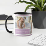 3gifts Cana personalizata lila cu 3 poze si text - 3gifts - 30,00 RON