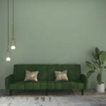 vidaXL Canapea extensibilă cu 2 locuri, verde închis, catifea (337381) Canapea