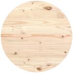 vidaXL Blat de masă, Ø60x2, 5 cm, lemn masiv de pin (813647)