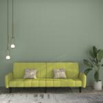 vidaXL Canapea extensibilă cu 2 locuri, verde deschis, catifea (337382) Canapea