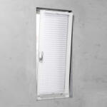 Basic 45×130 cm feszített harmónika roló/pliszé függöny, tetőablakra is, fúrás nélkül, fehér