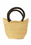 African basket Természetes anyagú fonott bevásárló kosár natúr kicsi