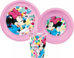 Stor Disney Minnie műnyag étkészlet szett pohárral (STF55555)