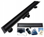 Rigoleinox Rigola dus Negru Mat faiantabila, integral din inox, lungime 70cm