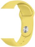Alphajack Apple Watch 4/5/6/7/8/SE/Ultra (42/44/45/49mm) szilikon óraszíj sárga színű Alphajack