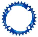 a2z MTB első lánckerék, 34T, 4x104 mm, 1x9-11s, narrow-wide, alumínium, kék