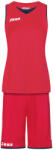 Zeus Дамски къси панталони Zeus Kit Flora Women Basketball Jersey with shorts red