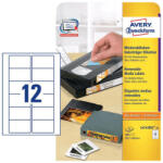 Avery Zweckform 78, 7*46, 6 mm-es Avery Zweckform A4 íves etikett címke, fehér színű (25 ív/doboz) (L4742REV-25) - cimke-nyomtato