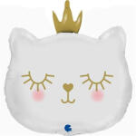 Balloons4party Balon folie cap pisica alb 66 cm