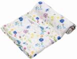 XKKO Scutece din bambus moale - Blue Wildflowers, 90 x 100 cm (8594161578147)