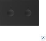 Livolo Modul intrerupator dublu wireless cu touch Livolo standard Italian, Serie noua, Negru, C9-VL-FC2R-3BP (C9-VL-FC2R-3BP)