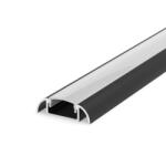 24LED Profil Aluminiu LED negru P2-1 Dispersor opal 2M