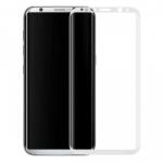 Samsung G955 Galaxy S8 Plus 3D hajlított előlapi üvegfólia fekete