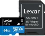 Lexar microSDXC High-Performance 633X 64GB C10/U3/V30/A1 LSDMI64GBB633A