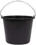  Építkezési veder 12 L-es Fekete, füllel (1257506)