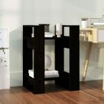 vidaXL Bibliotecă/Separator cameră negru 41x35x57 cm lemn masiv pin (813858) Biblioteca