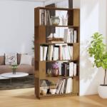 vidaXL Bibliotecă/Separator cameră maro miere, 80x25x163, 5 cm lemn pin (814067) Biblioteca