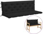 vidaXL Pernă bancă de grădină, negru, 180 cm, material oxford (315035)