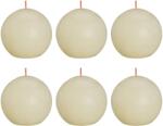 Bolsius Lumânări bilă rustice Shine, 6 buc. , perlă fină, 76x71 mm 103668890305 (440853)