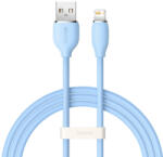 Baseus Cablu Baseus, cablu USB - Lightning 2.4A lungime 1.2 m Jelly Liquid Silica Gel - albastru