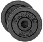 MAXXIVA Súlytárcsa szett 2 x 2, 5 kg öntöttvas fekete (ZFF38022) Súlytárcsa