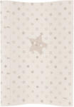 CEBA Pelenkázószőnyeg 2 oldalas puha COZY (50x70) Stars beige (AGSW-104-066-111)