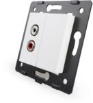 LIVOLO Priza audio Livolo, Alb, VL-C7-1AD-11 (VL-C7-1AD-11)