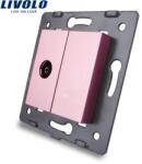 LIVOLO Priza TV Livolo, Roz, C7-1V-17 (C7-1V-17)