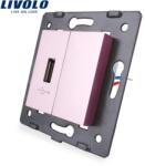 LIVOLO Priza USB Livolo, Roz, C7-1USB-17 (C7-1USB-17)