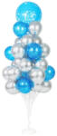 Balloons4party Suport 31 baloane decor It s a boy albastru si argintiu