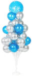 Balloons4party Suport 31 baloane decot It s a boy albastru si argintiu