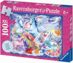 Ravensburger Puzzle Unicorni Cu Sclipici, 100 Piese (RVSPC13928) - ejuniorul Puzzle