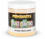Mikbaits FLUO SLIME 100gr - ŐSZIBARACK FEKETEBORS /FLUO ROZSASZIN